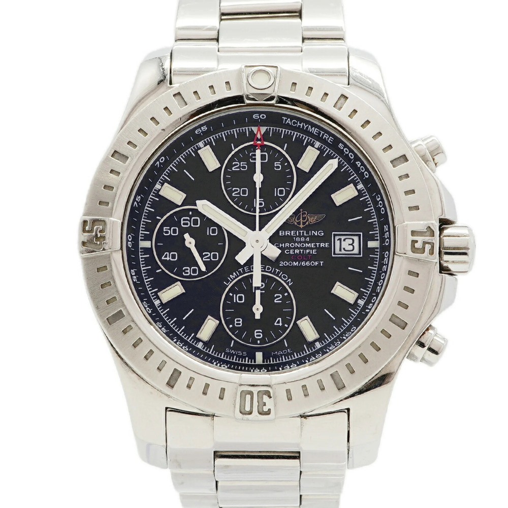 Breitling Colt Chrono Japan Limited Edition (500 pieces) A13388 Black Dial Me...